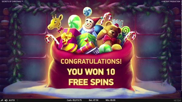 Secrets of Christmas free spins
